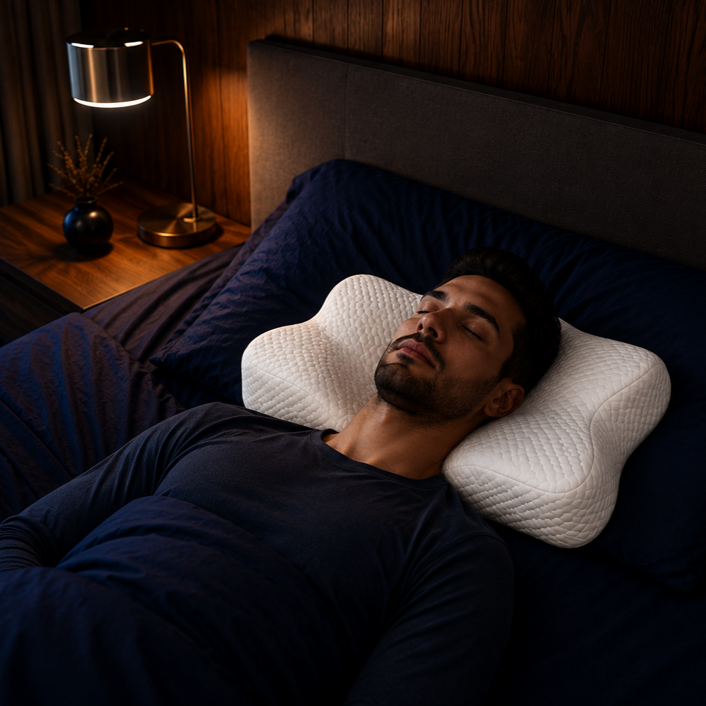 Oreiller ergonomique mémoire de forme