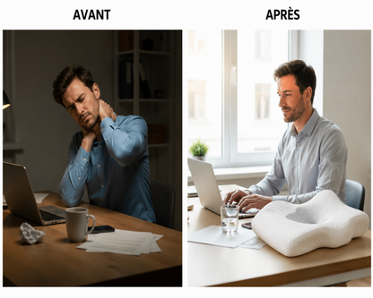 Oreiller ergonomique mémoire de forme