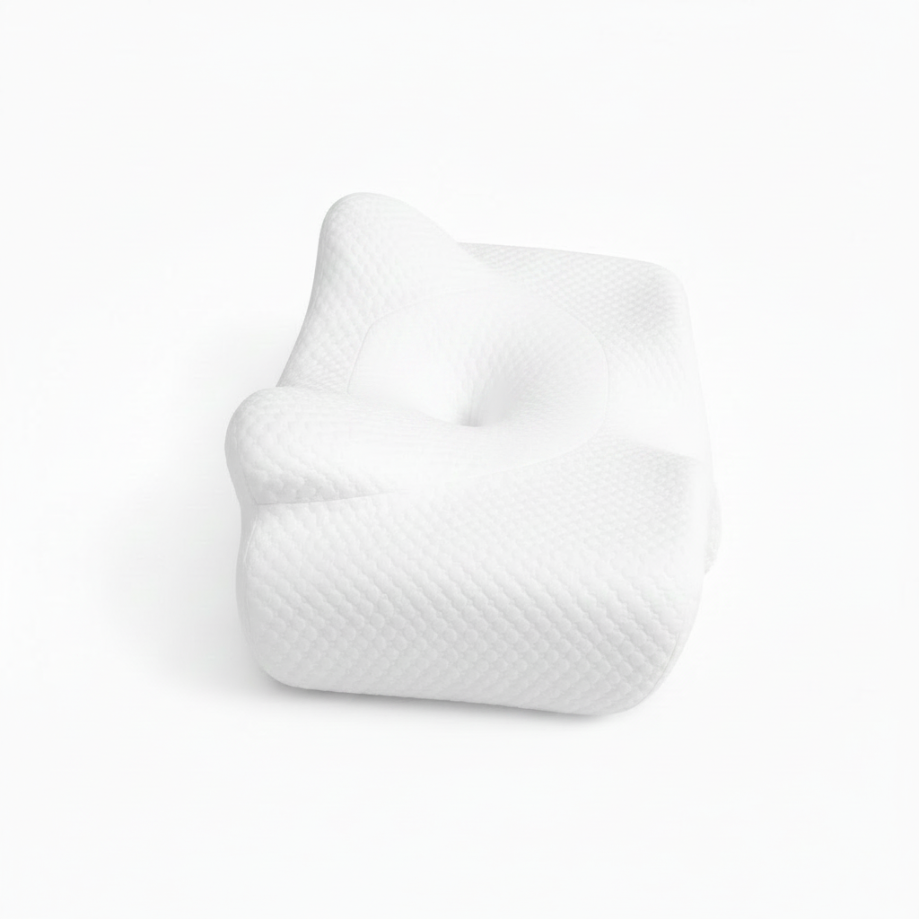 Oreiller ergonomique mémoire de forme premium 2.0 blanc pur