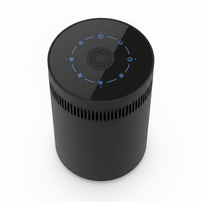 Purificateur d'air noir - vue du dessus