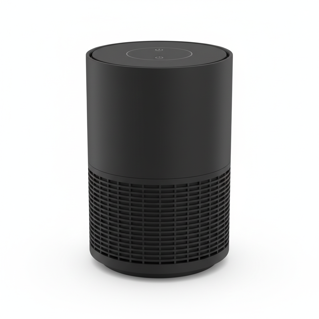 Purificateur d'air noir - vue de face