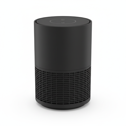 Purificateur d'air noir - vue de face